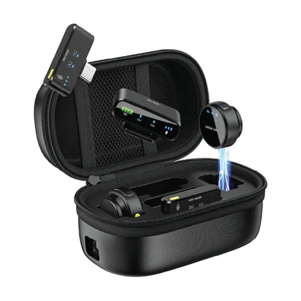 میکروفون بی سیم یقه ای سه کاره گرین لاین  _GREEN LION Gm-85X 3 In 1 Wireless Microphone