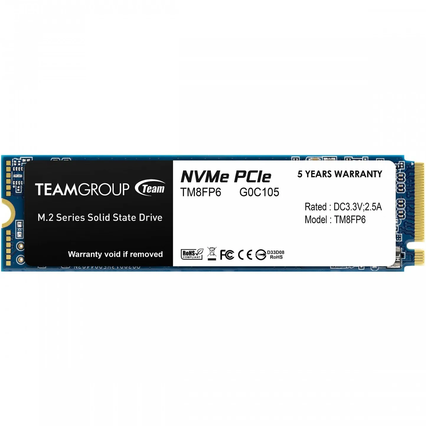 حافظه اس اس دی اینترنال تیم گروپ مدل MP33 M.2 2280 NVMe ظرفیت 1 ترابایت
